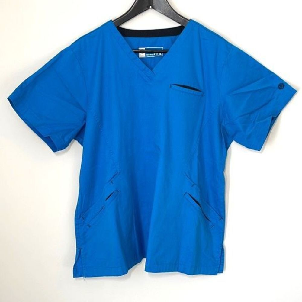 Bio Bring it On Medical Scrub Top. Size‎ XL Blue